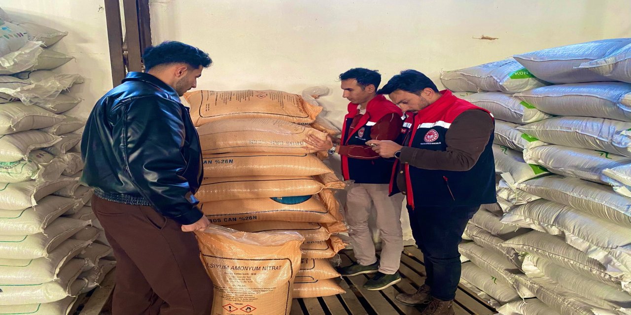 Bayburt'ta gübre denetimleri yapıldı