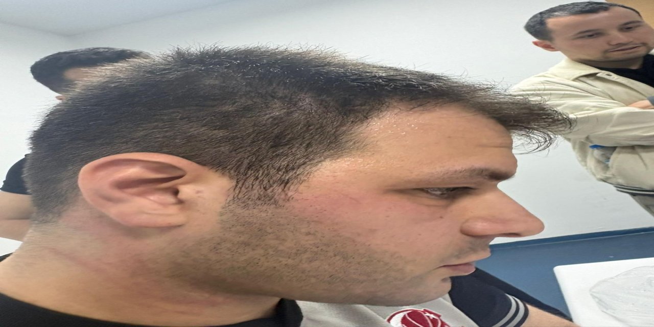 Samsun'da basketbol maçında oyuncu, hakeme saldırdı