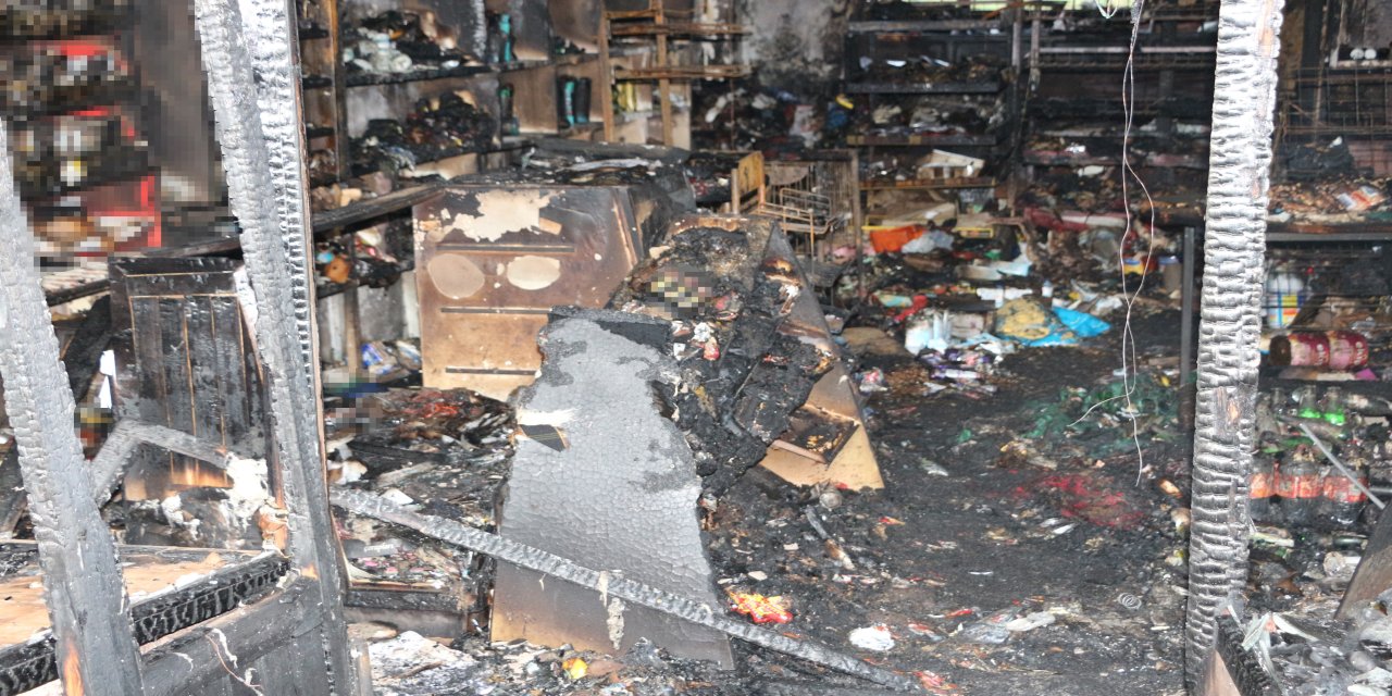 Rize'de veresiye alamadığı için bakkalı ateşe verdi