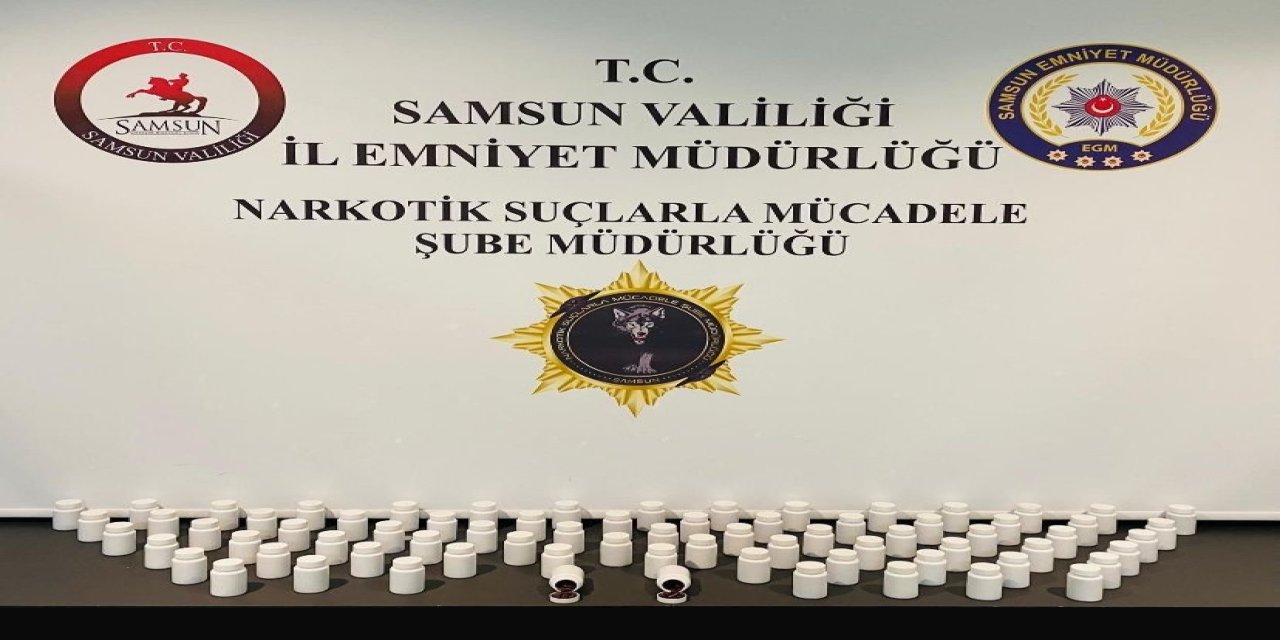 Samsun'da uyuşturucu operasyonu: 3 bin 920 adet sentetik ecza hap ele geçirildi