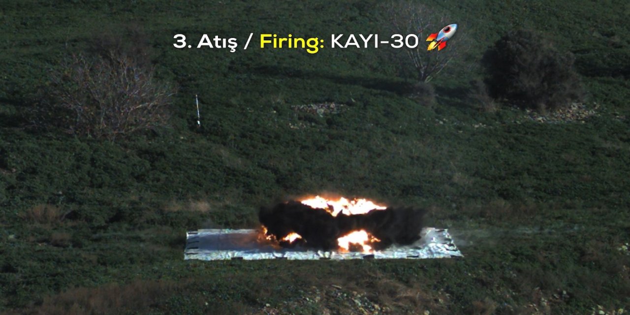 Milli mühimmattan tam isabet: BOZOK ve KAYI-30 hedefi vurdu