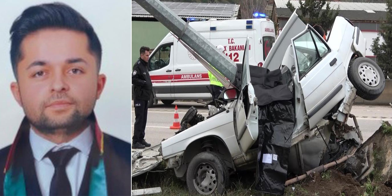 Amasya'da genç avukat duruşmaya giderken kazada hayatını kaybetti