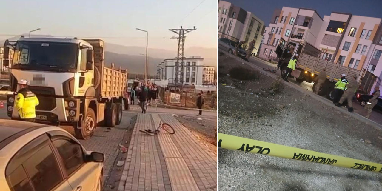 Kamyonun çarptığı 6 yaşındaki bisikletli çocuk hayatını kaybetti