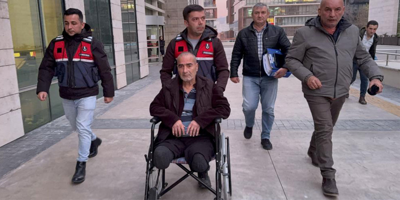 Uyuşturucu ticaretinden 11 yıl ceza yedi, ayakları olmayan hükümlü tekerlekli sandalyeyle cezaevine götürüldü