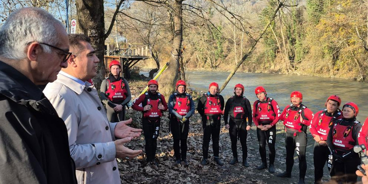 Melen'de bu kez rafting heyecanı değil, hayat kurtarma mücadelesi yaşand