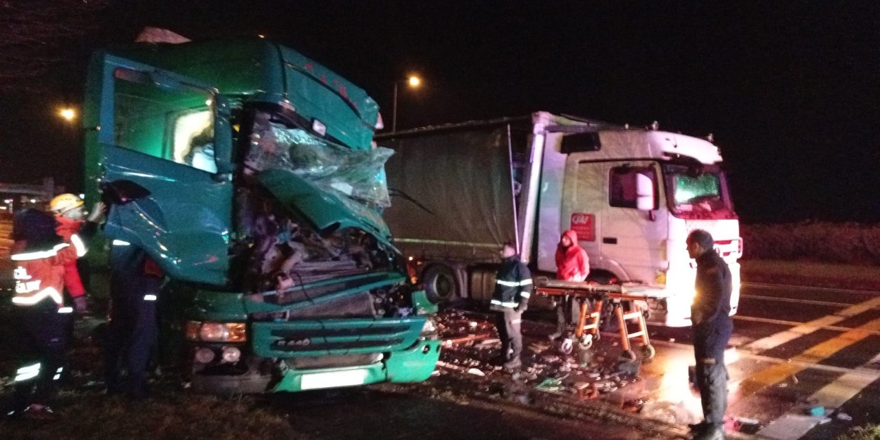 Rize'de tır kazası: 1 yaralı