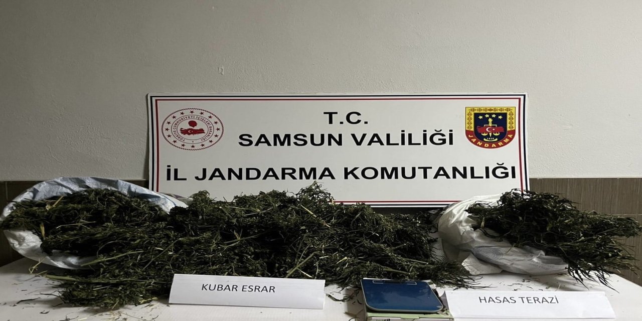 Cezaevinde bulunan şahsın evinde 3,5 kilo esrar ele geçti