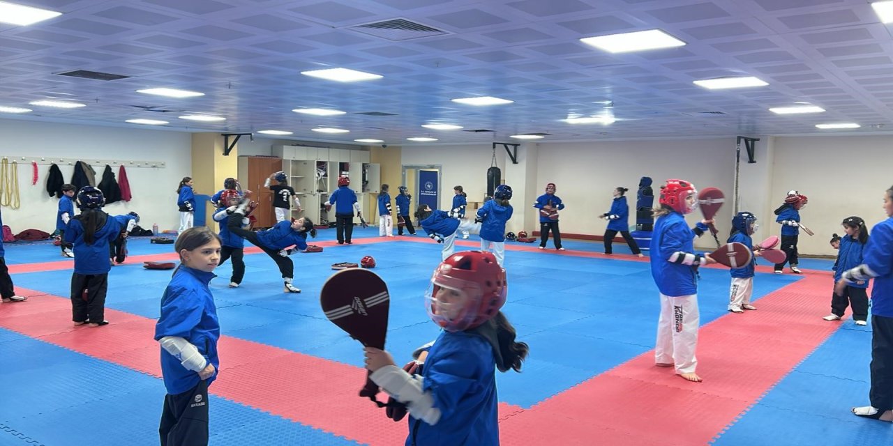 Düzce’de kış spor okulları tüm hızıyla devam ediyor