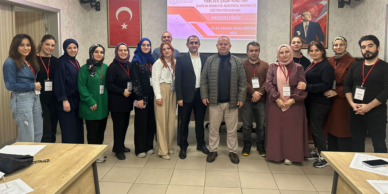 Rize’de "Tıbbi Acil Çağrı Yönetimi" Eğitimi