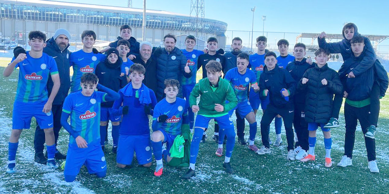 Çaykur Rizespor U16'dan zor şartlarda 3 puan