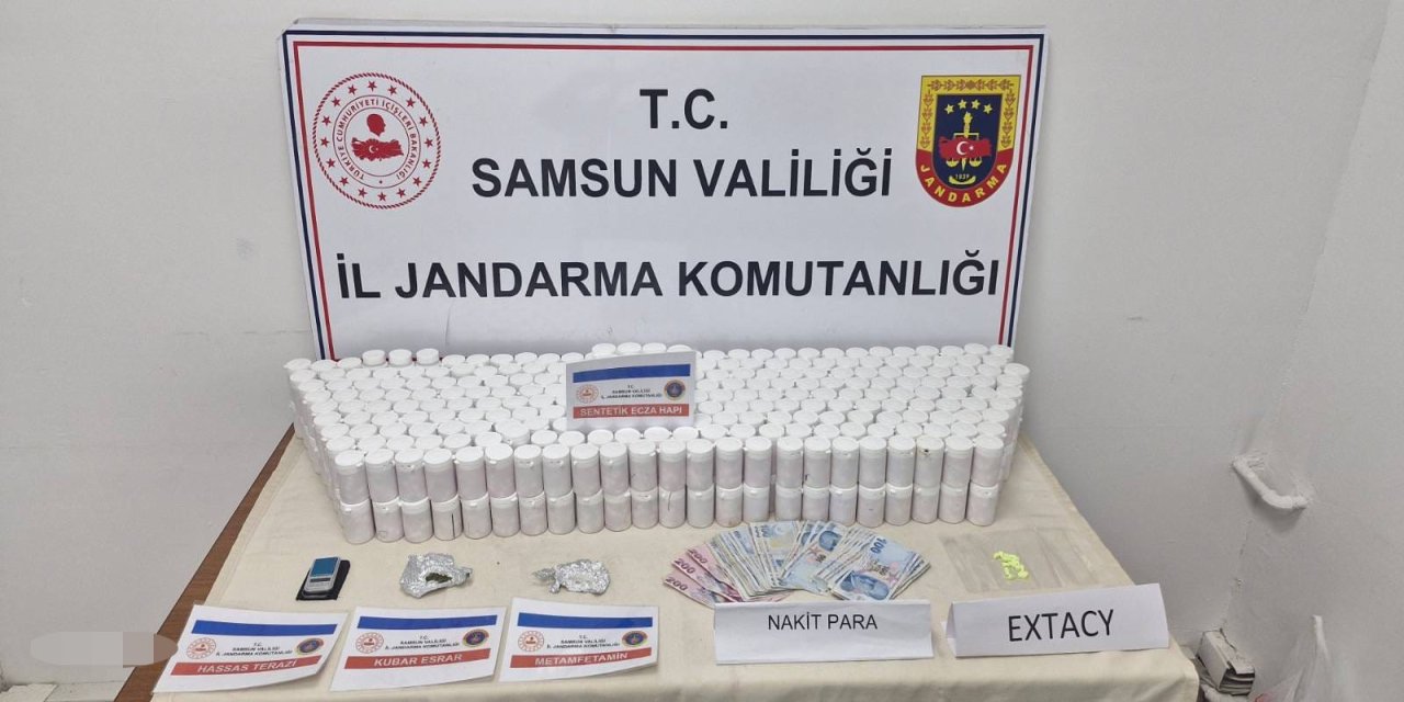 Samsun’da jandarmadan uyuşturucu operasyonu: 2 gözaltı
