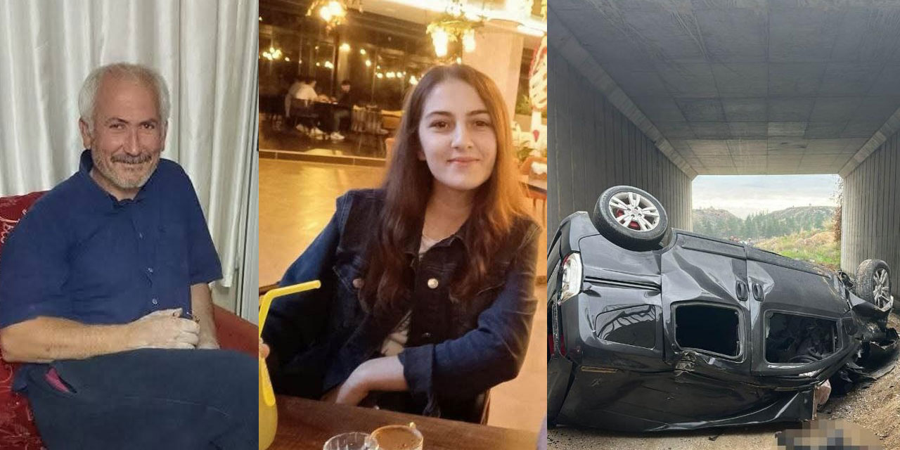 Araç otoyol köprüsünden düştü: 2 ölü, 3 yaralı