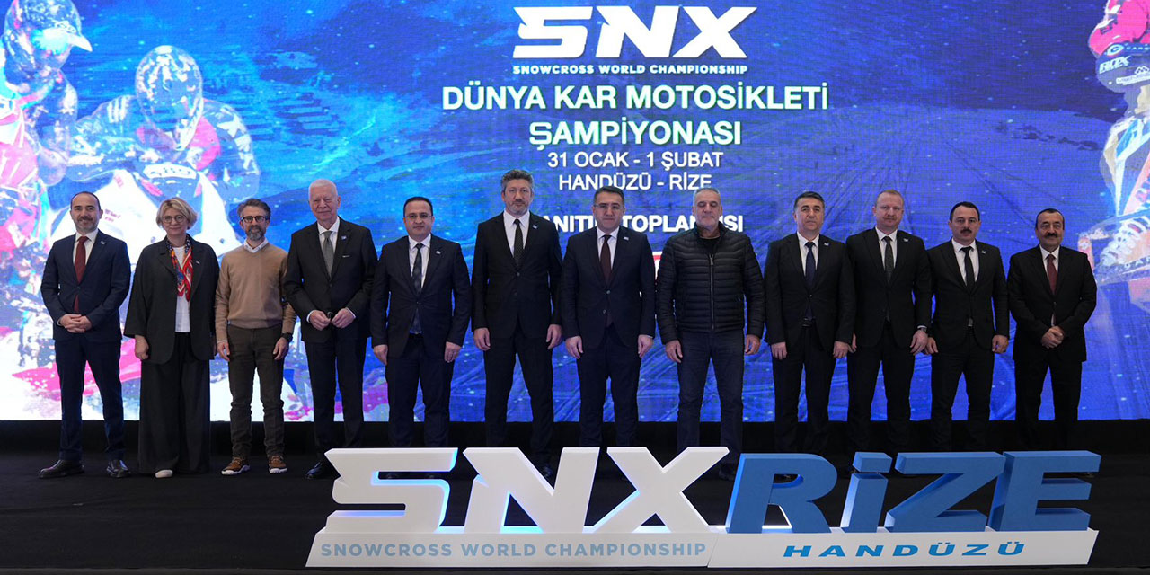 Rize’de yapılacak SNX TÜRKİYE Dünya Kar Motosikleti Şampiyonası tanıtım toplantısı İstanbul'da yapıldı
