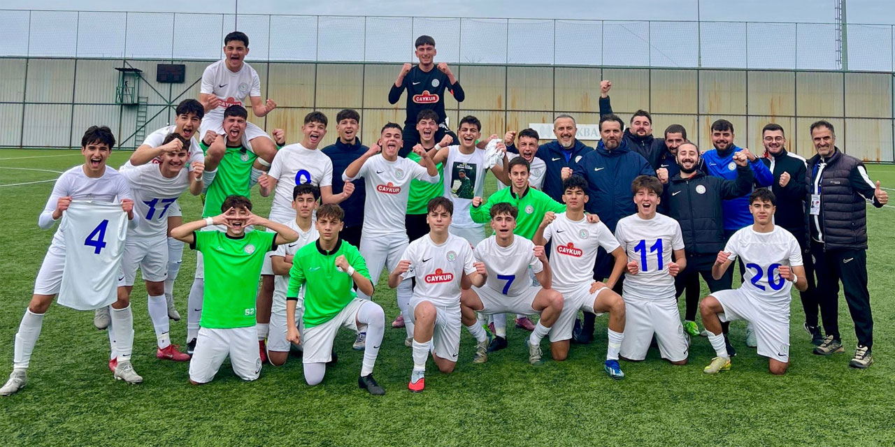 Çaykur Rizespor U16'dan Samsun'a aynı tarife