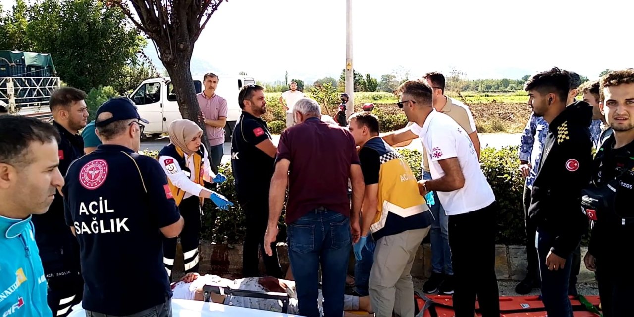 Motosiklet Kazasında İki Kardeş Yaralandı