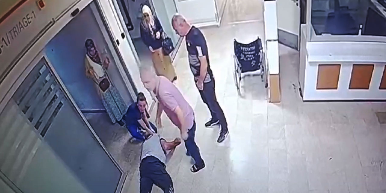 Trabzon'da hasta yakınlarıyla çıkan arbede sonrası güvenlik görevlisi kalp krizi geçirdi