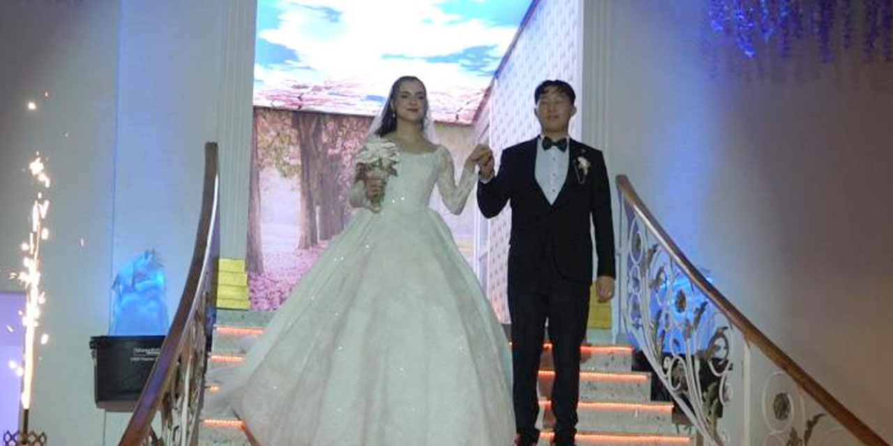 Aşk Sınır Tanımadı: Güney Koreli Jun ile Rizeli Melisa Rize’de Evlendi