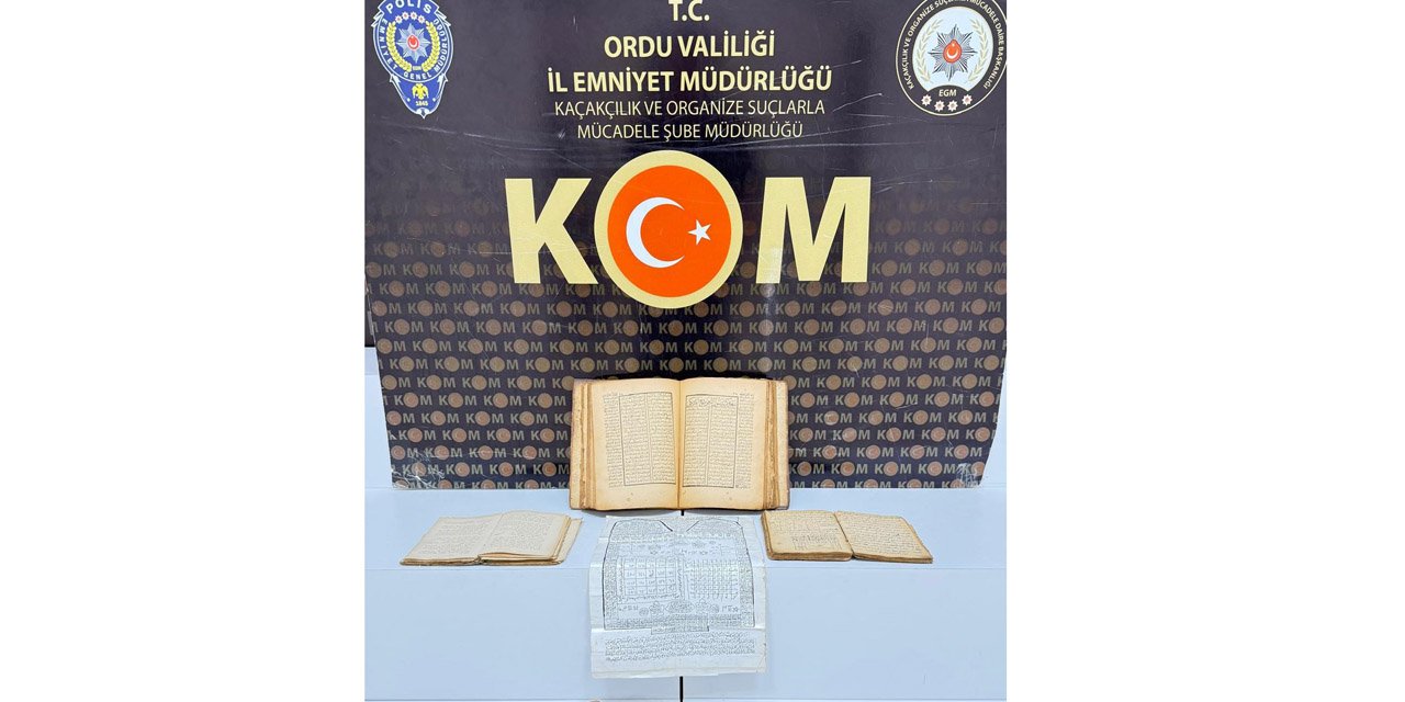 Ordu’da tarihi eser olduğu değerlendirilen ürünler ele geçirildi