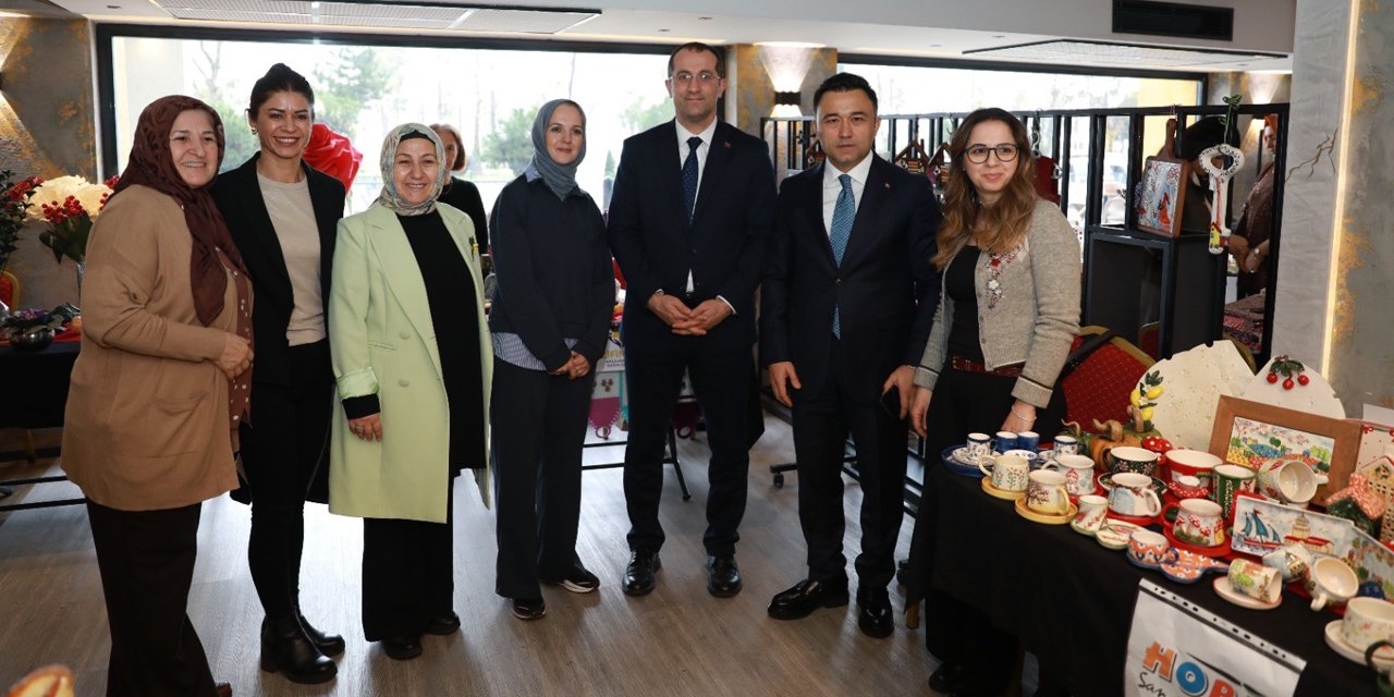 Akçaabat'ta üreten kadınlara Başkan Ekim'den destek