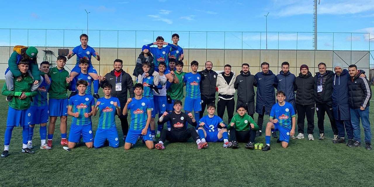 Çaykur Rizespor U16'da galibiyet kafayla geldi: 2-0