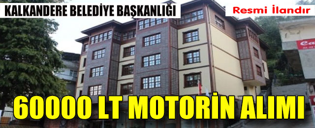 60000 Lt Motorin Alımı
