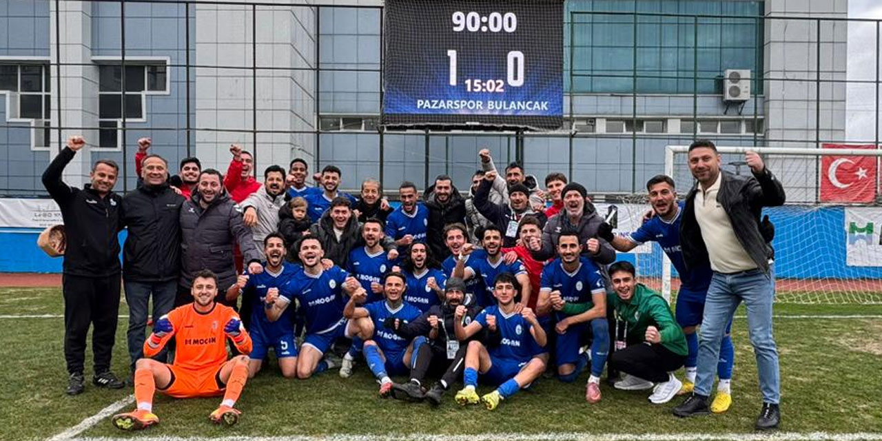 Pazarspor'dan tek gollü galibiyet