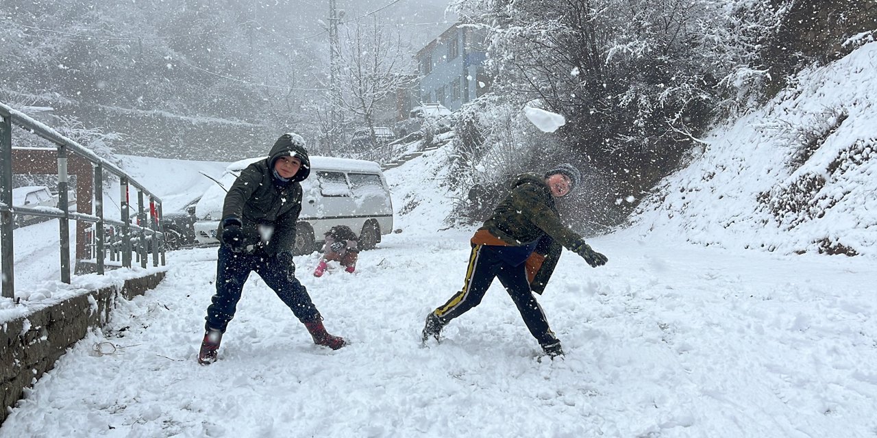Artvin'de kar yağışı etkisini sürdürüyor