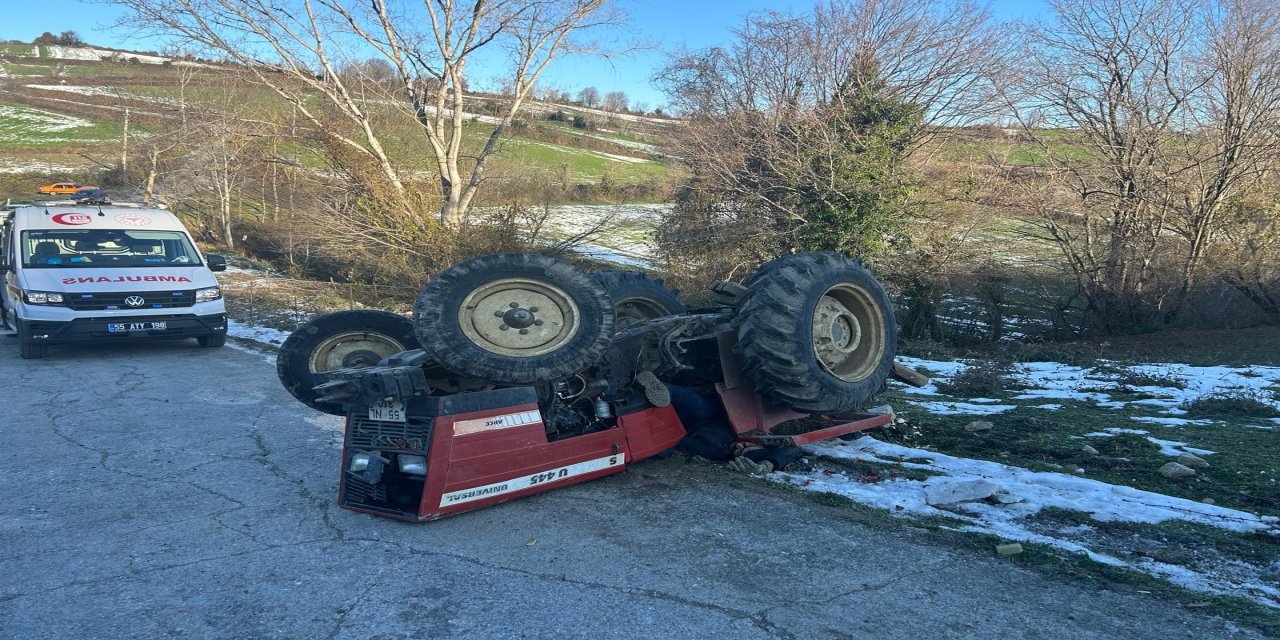 Samsun'da traktör kazası: 1 ölü