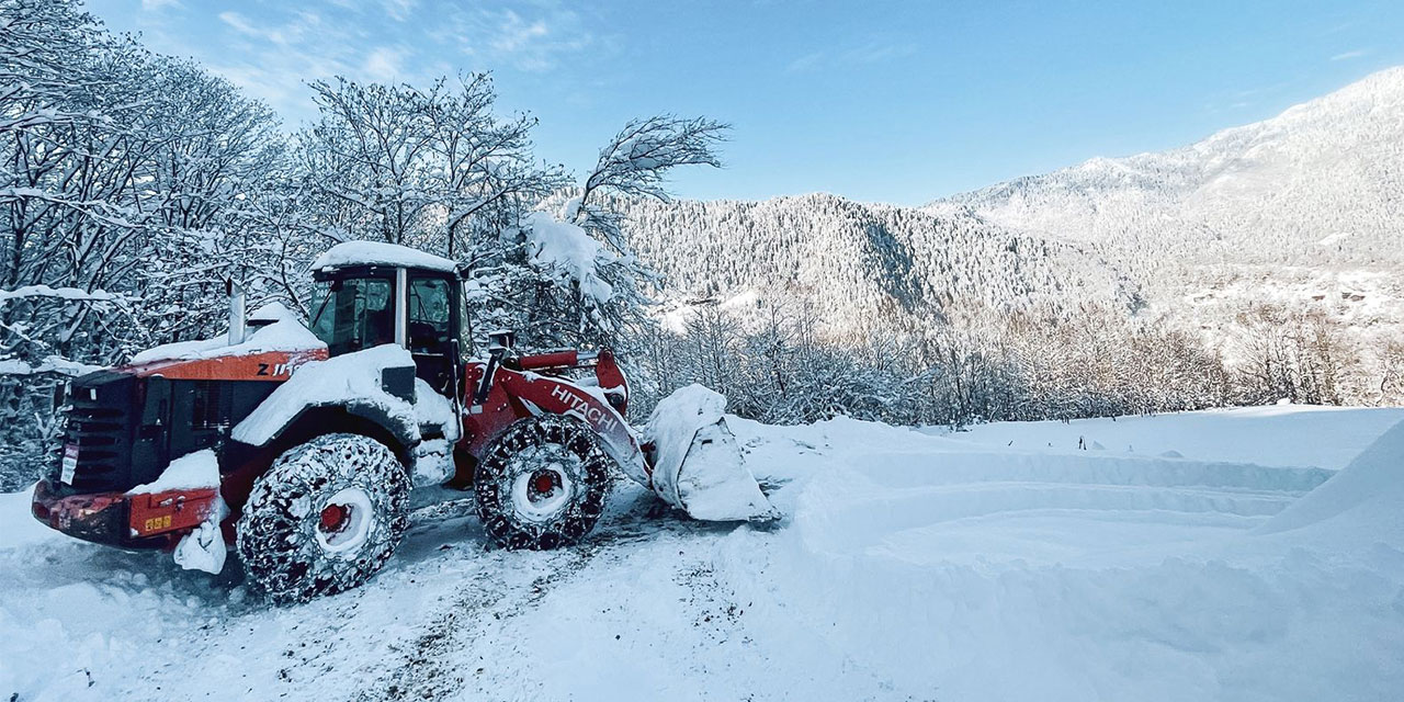 Rize'de Karla Mücadele: Kapalı Köy Yolu Sayısı Azaldı