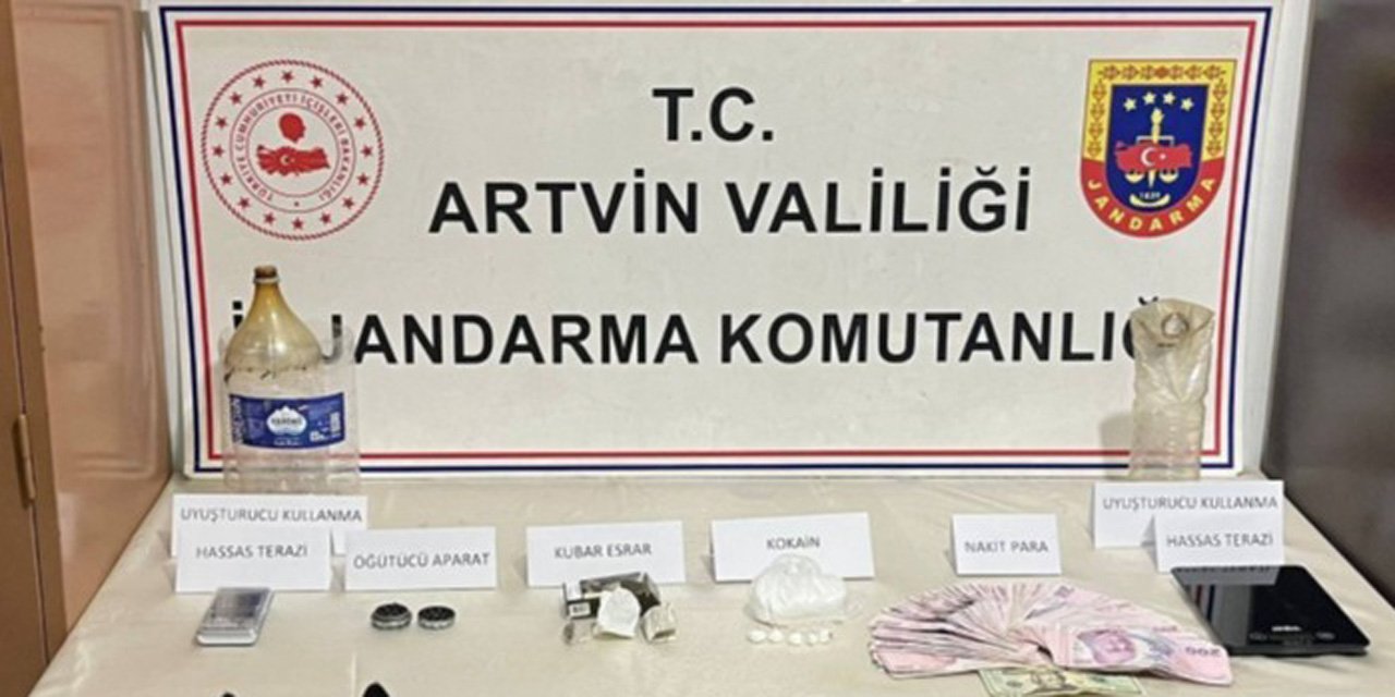 Artvin’de uyuşturucu operasyonu