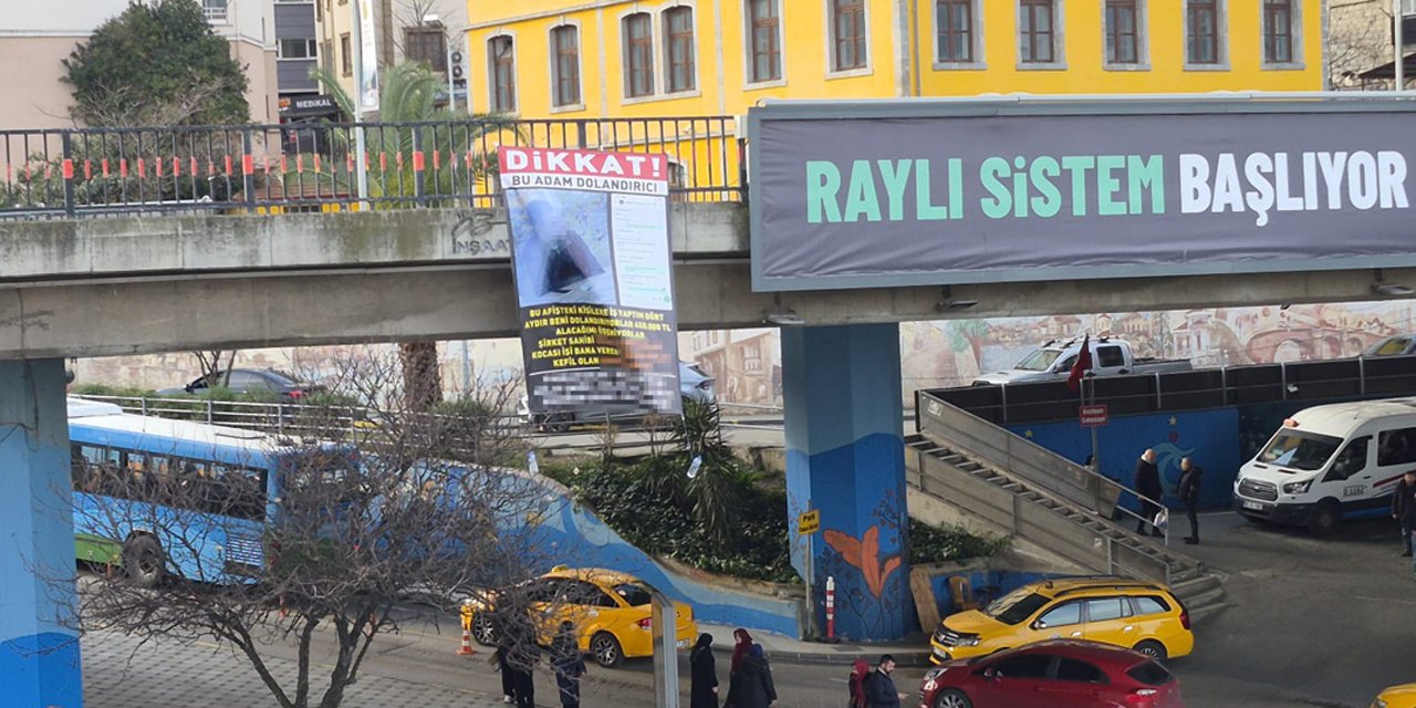 Trabzon'da garip afiş