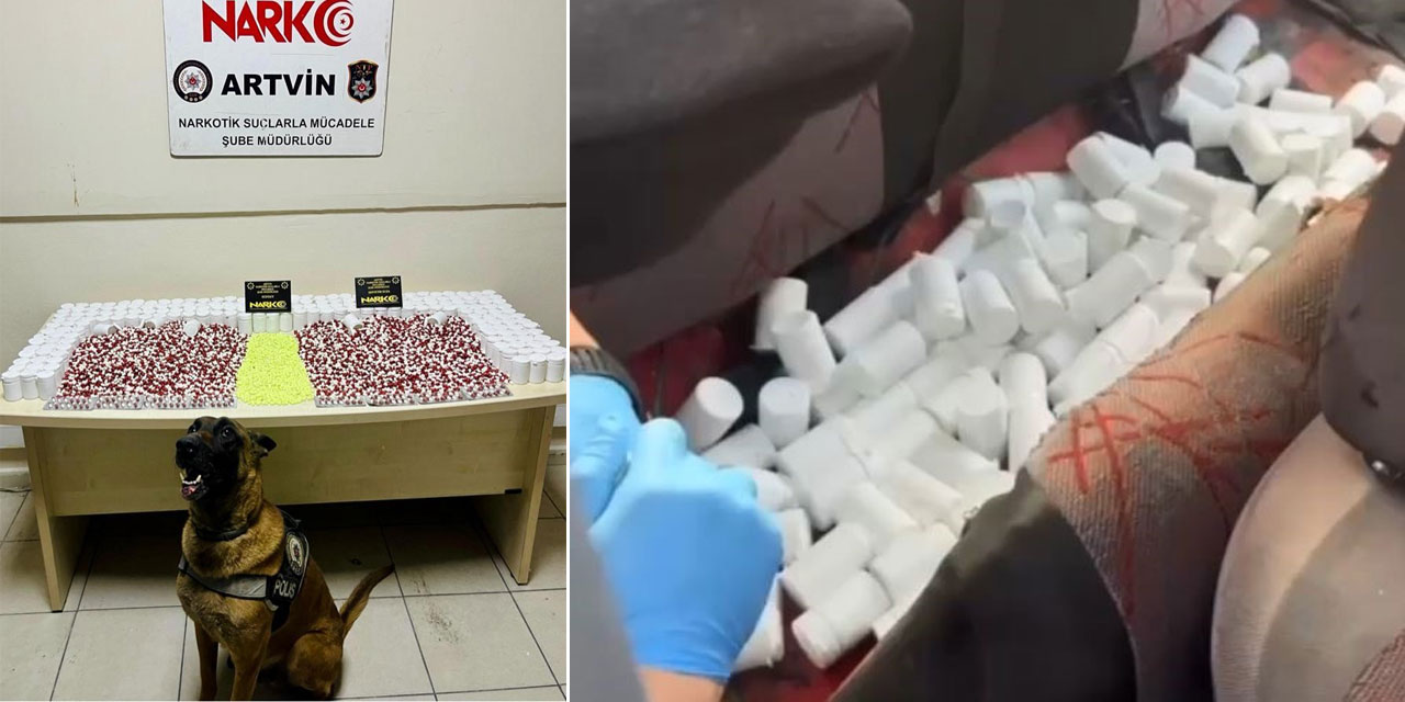 İzmir'den Gürcistan'a uyuşturucu sevkiyatı Artvin polisine takıldı