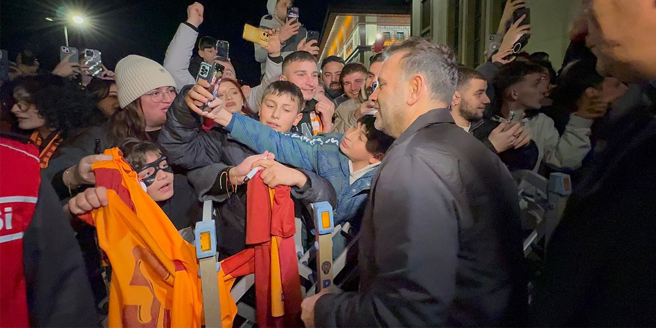 Galatasaray'a, Rize'de coşkulu karşılama