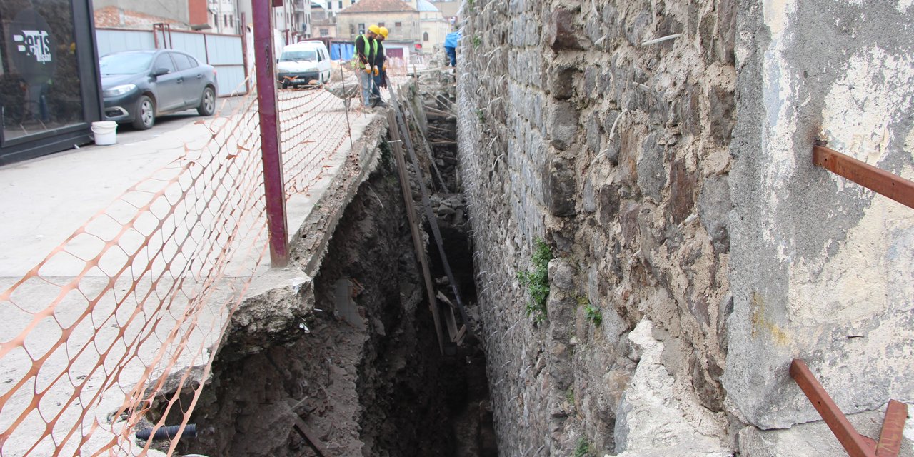 Trabzon'da zeminin 8 metre altından ‘dere limanı' çıktı