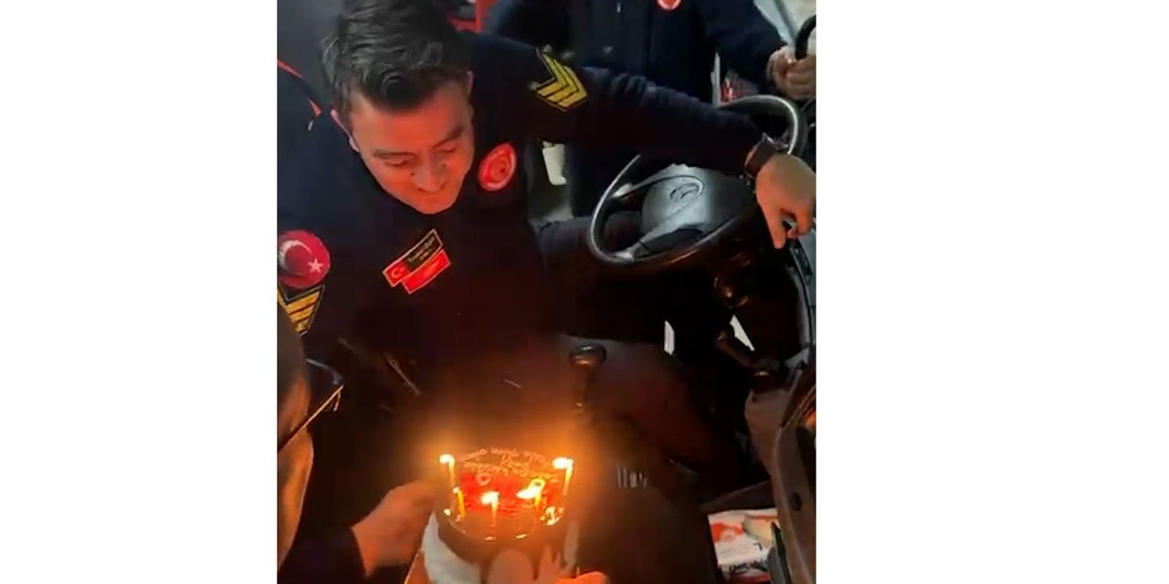 İtfaiye şoförüne yürek hoplatan sürpriz: "Anam anam benim ev"