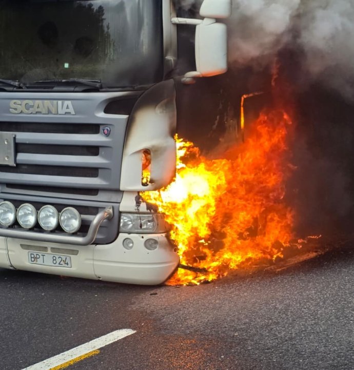 Bolu Dağı'nda tanker alev alev yandı