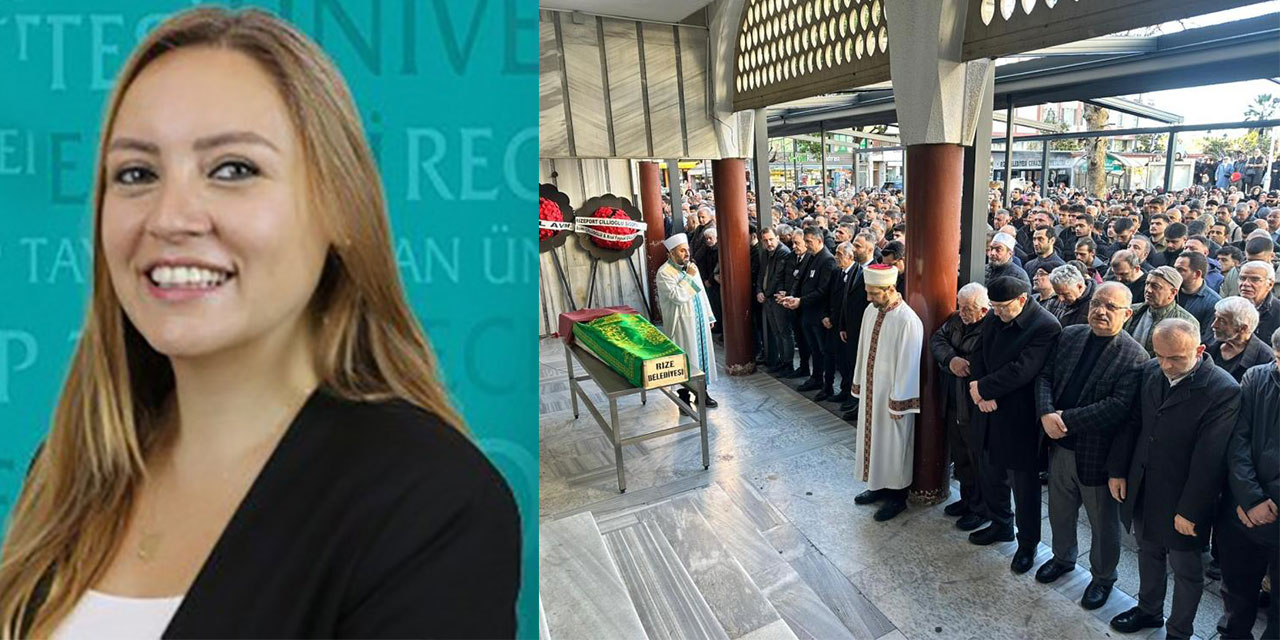 Rize’de 10. kattan düşerek hayatını kaybeden RTEÜ'lü akademisyen Doç. Dr. Gülçin Bilgin Turna son yolculuğuna uğurlandı