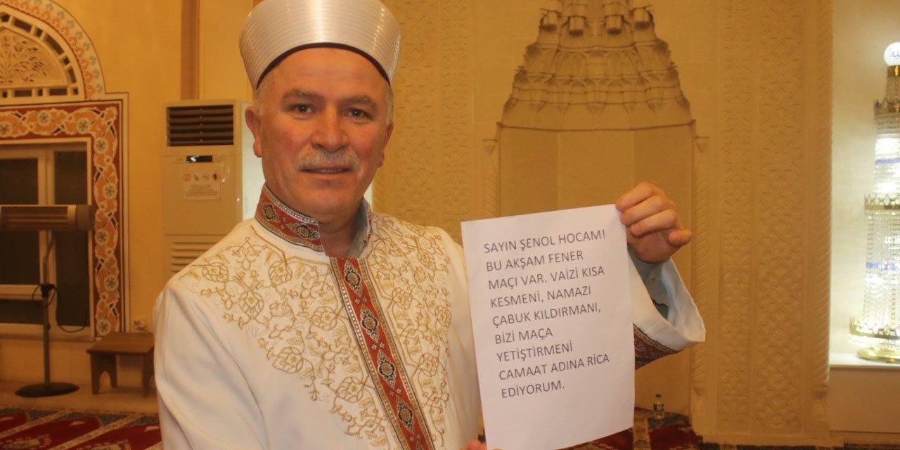 Cami imamı gençleri maça yetiştirdi: Vaazı kısa tuttu, ilahileri azalttı