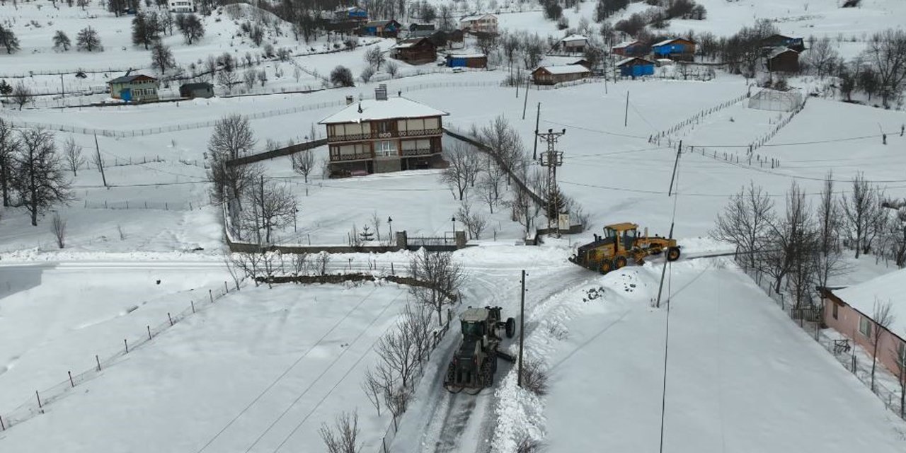 Artvin Orman Bölge Müdürlüğü’nden karla mücadeleye destek