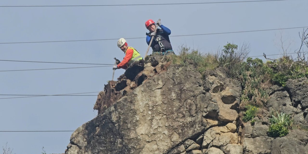Metrelerce yükseklikte tehlikeli görev