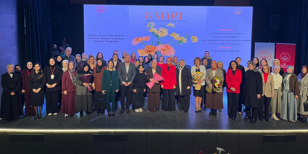 Rize’de 8 Mart’a özel anlamlı buluşma: İlham veren yolculuklar