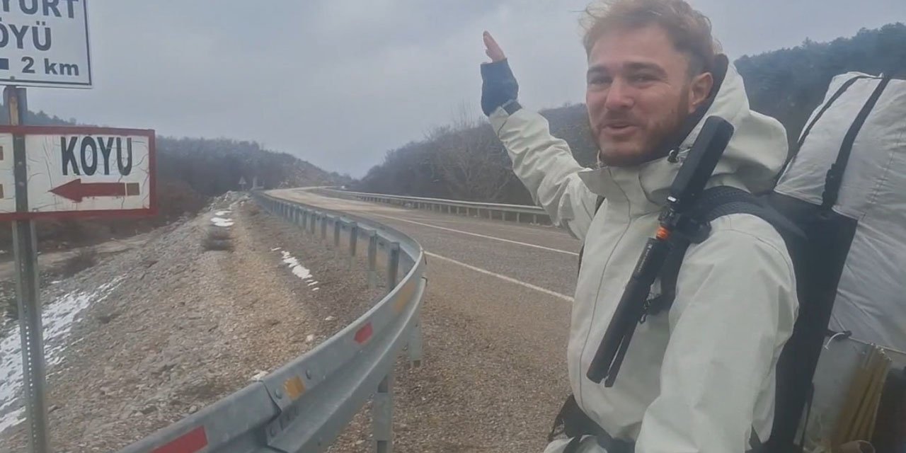 Japonya'ya ulaşmak için Almanya’dan yola çıkan gezgin Rize'ye kadar yürüyecek