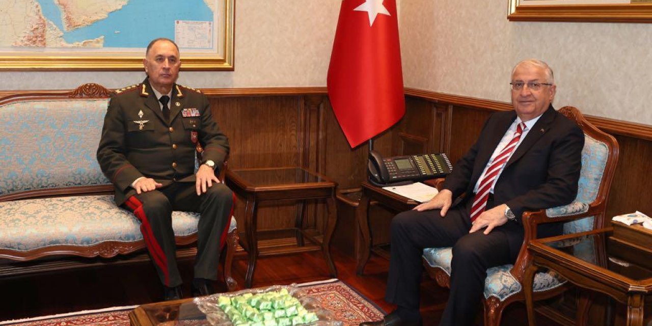 Bakan Güler, Azerbaycan Genelkurmay Başkanı Veliyev'i Kabul Etti