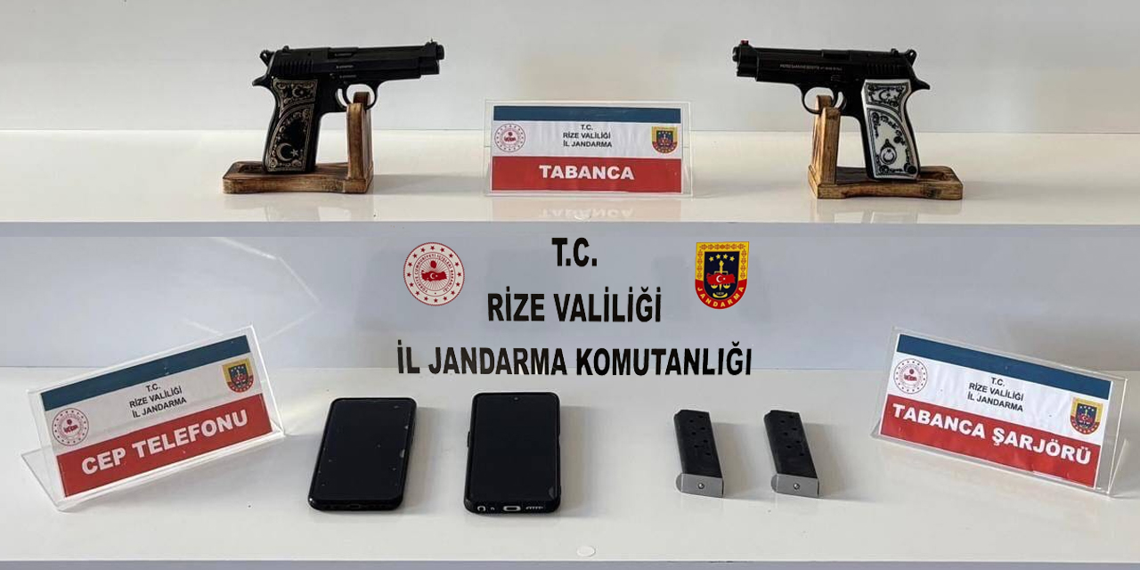 Rize Jandarmasından Pazar’da Silah Operasyonu: 2 gözaltı