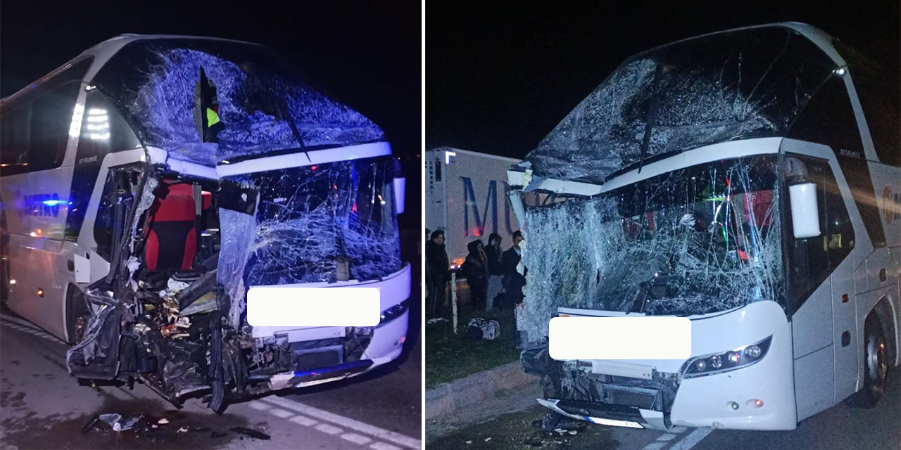 Yolcu otobüsü ile tır çarpıştı: Çok sayıda yaralı var