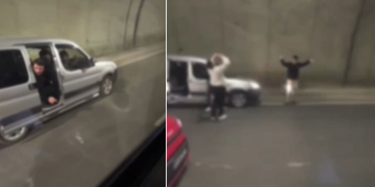 Trabzon'da tünelde müzik açıp araçtan inerek dans eden sürücüye 180 bin TL ceza