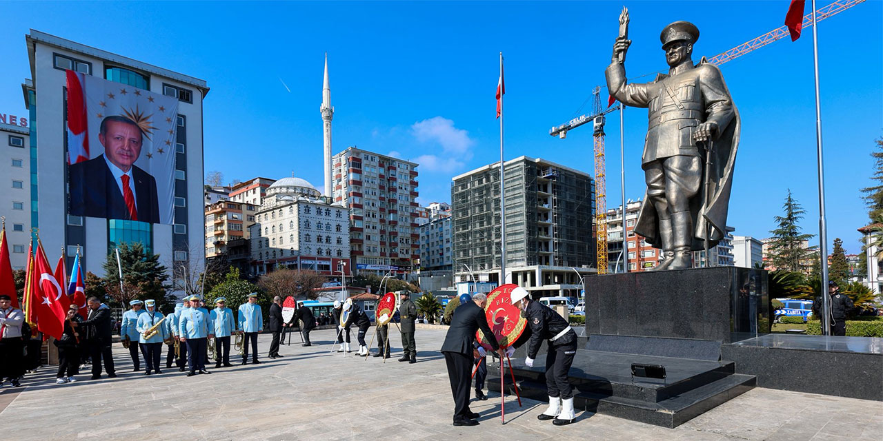Rize’de Çanakkale Zaferi’nin 111. Yıl Dönümü Coşkuyla Kutlandı