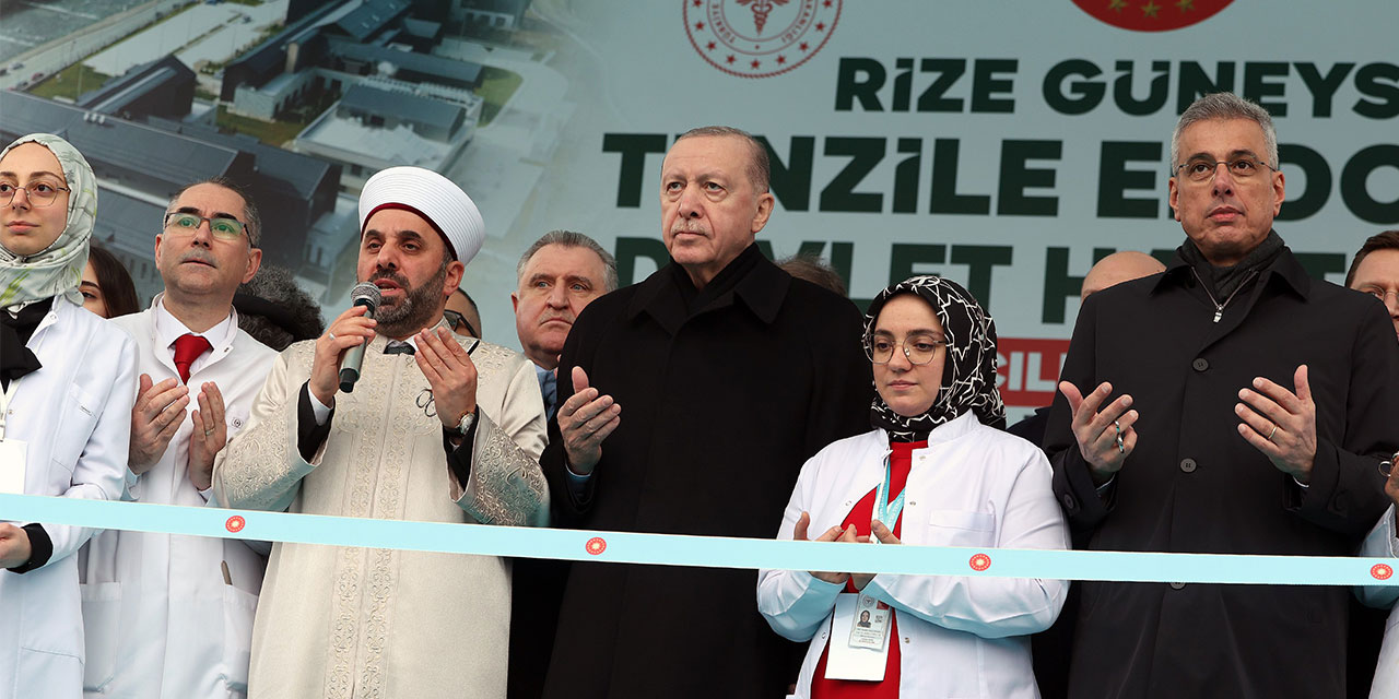 Cumhurbaşkanı Erdoğan, Güneysu Tenzile Erdoğan Devlet Hastanesi Açılış Töreni'nde konuştu