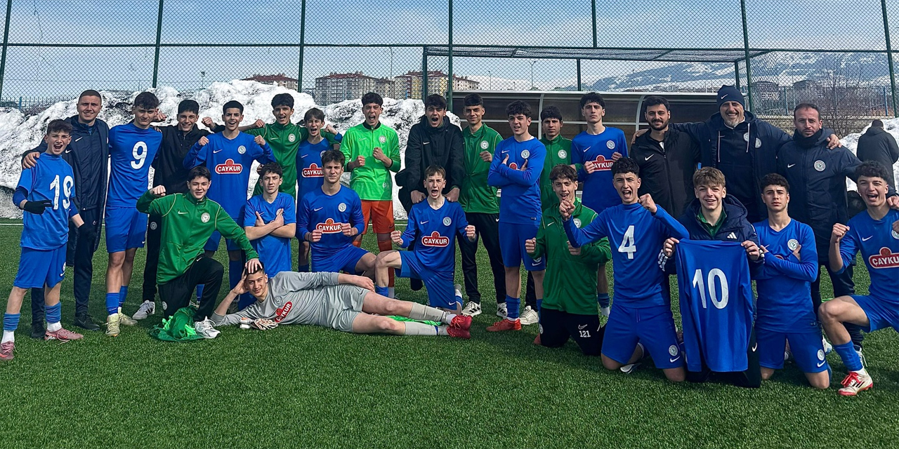 Çaykur Rizespor U15, sezonu Erzurum’da 3 golle kapattı