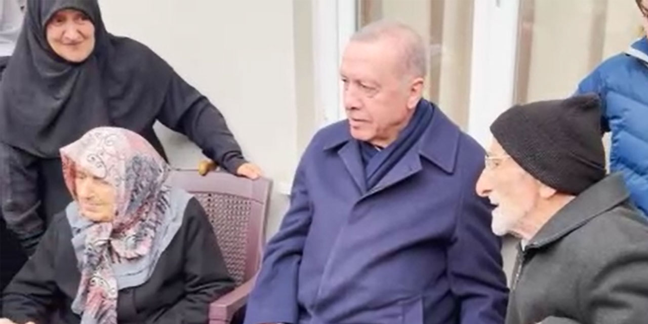 Cumhurbaşkanı Erdoğan, Rize’de komşuları ile bayramlaştı